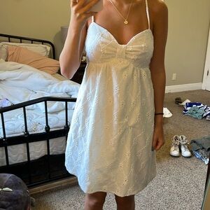 SHEIN white babydoll dress size XS